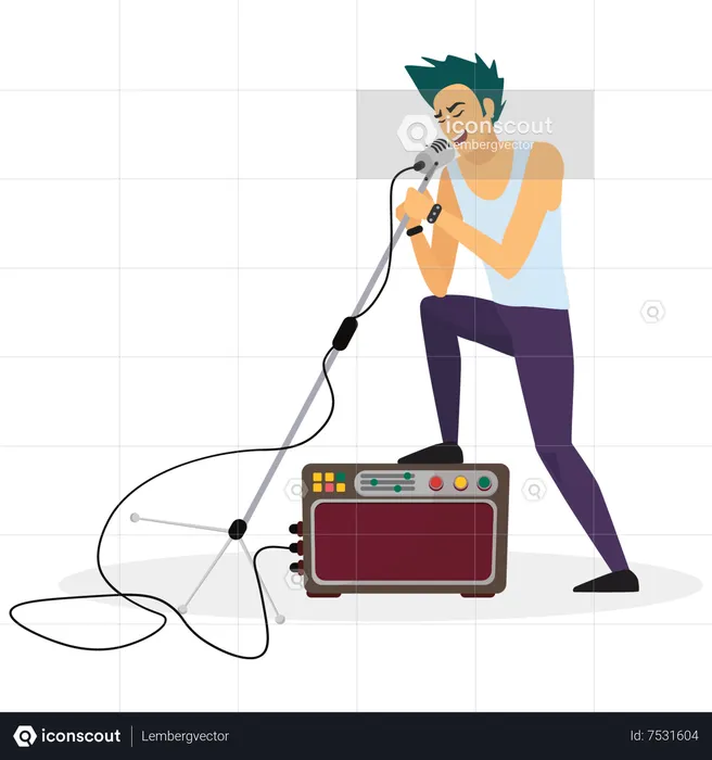 Band Singer  Illustration