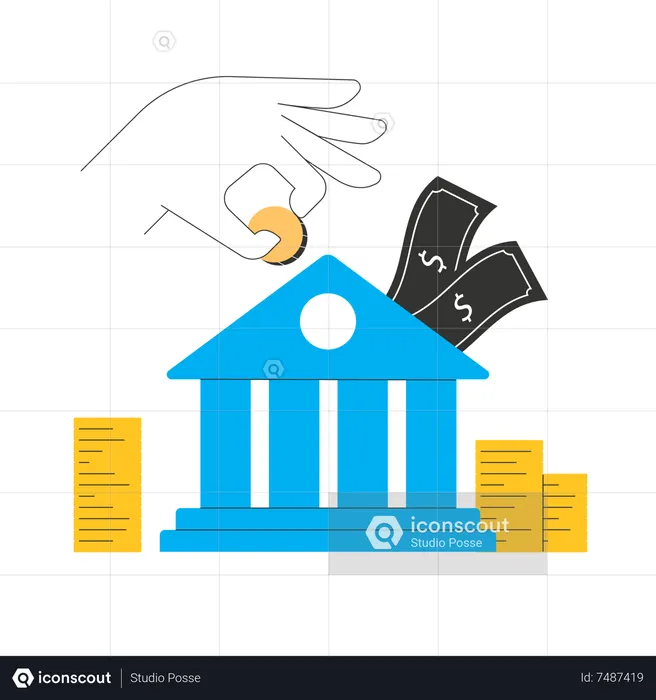 Bank accumulation  Illustration