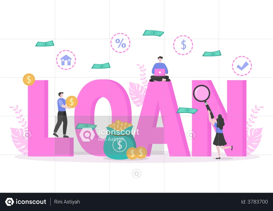 Bank Loan  Illustration