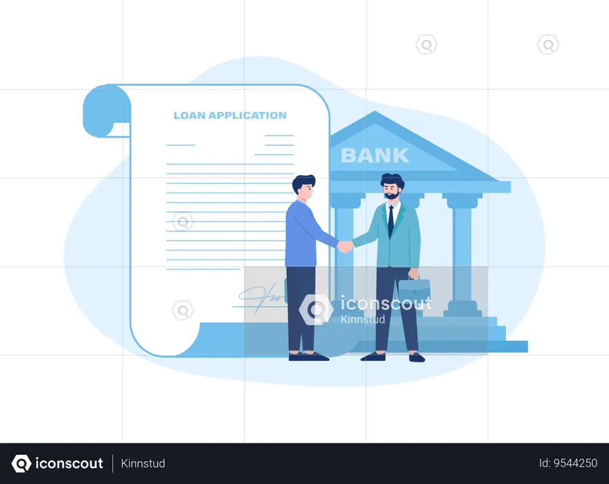 Bank loan agreement  Illustration