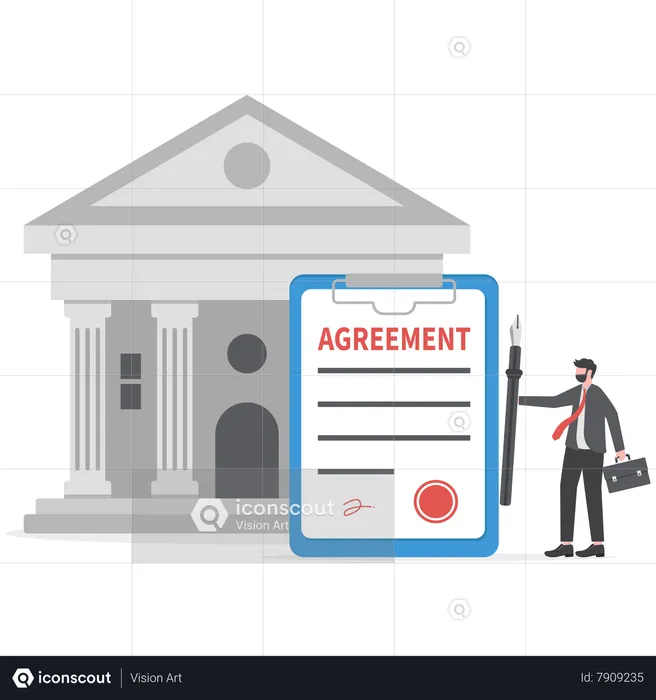 Bank loan agreement  Illustration