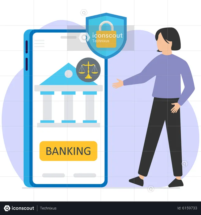 Bank security  Illustration