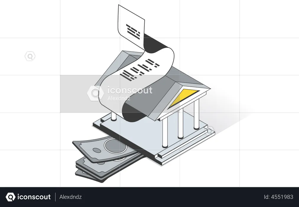 Bank Statement  Illustration