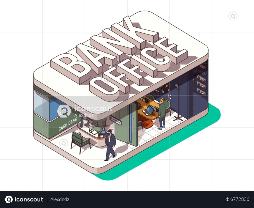 Bankstelle  Illustration