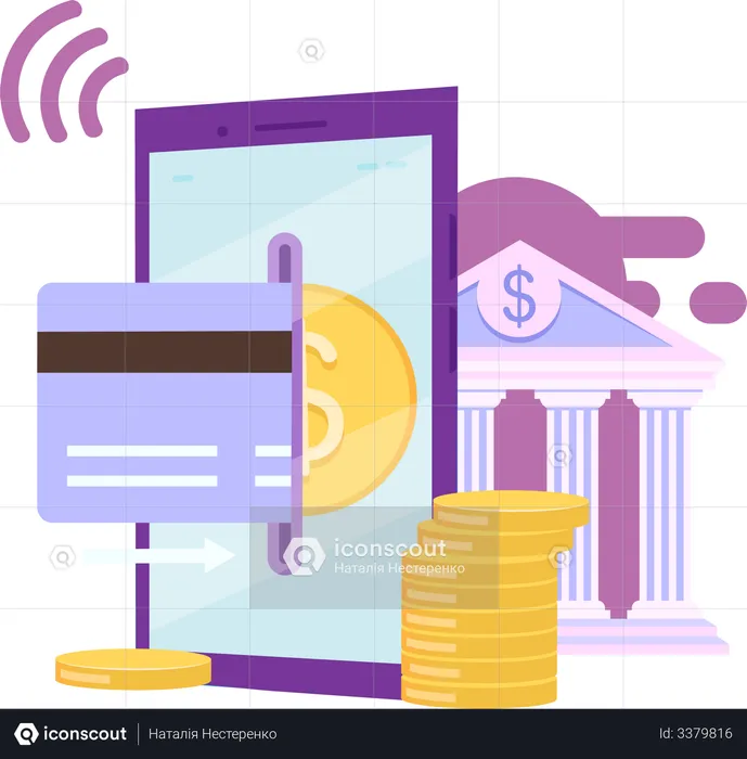 Banking app  Illustration