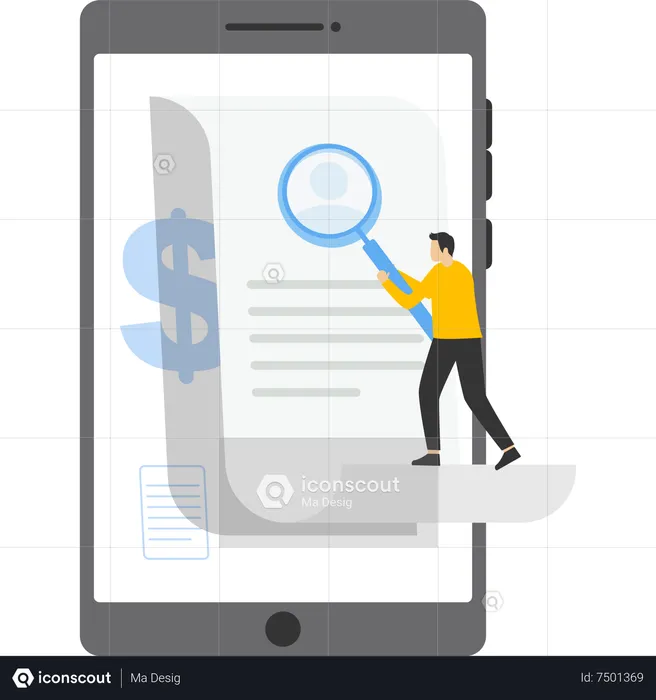 Banking app  Illustration