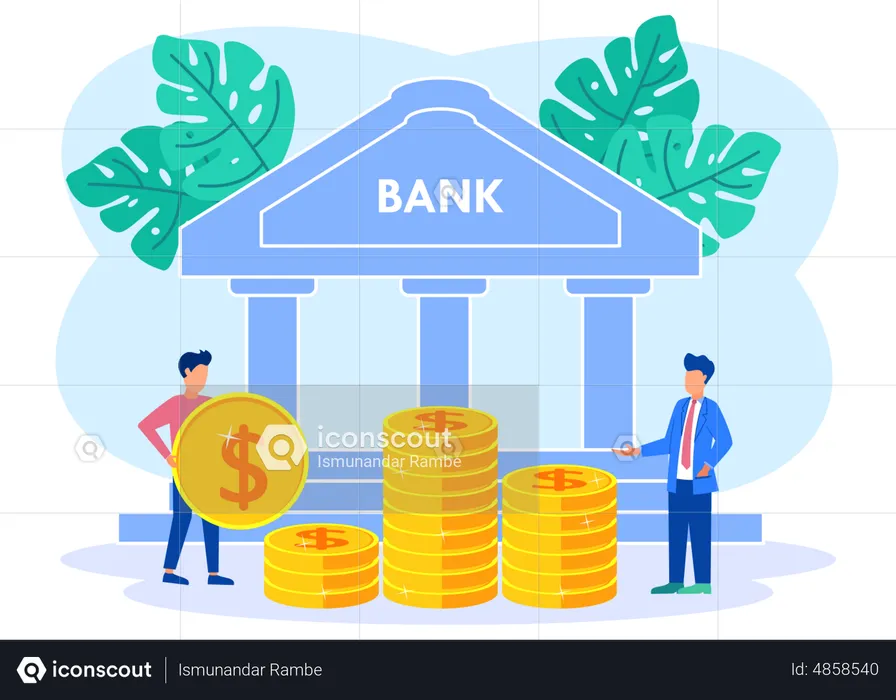 Banksparen  Illustration