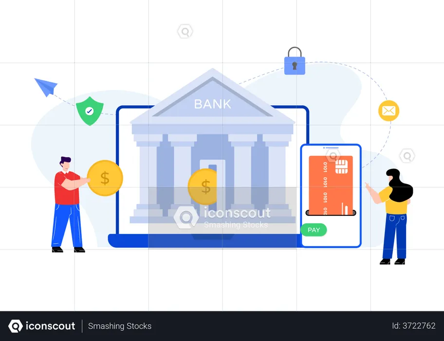 Services bancaires sur Internet  Illustration