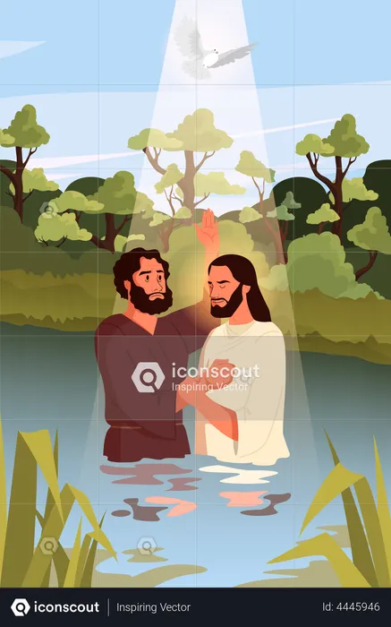 Baptism of Jesus  Illustration