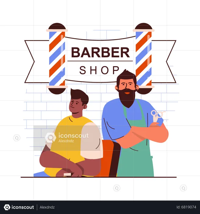 Barber shop  Illustration