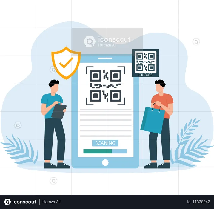 Barcode Payment  Illustration