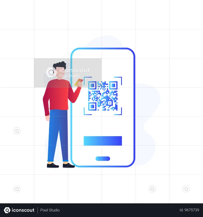 Barcode-Scannen  Illustration