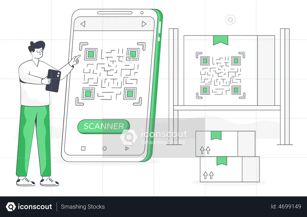 Barcode Scanning  Illustration