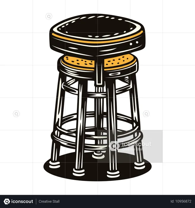 Barhocker  Illustration