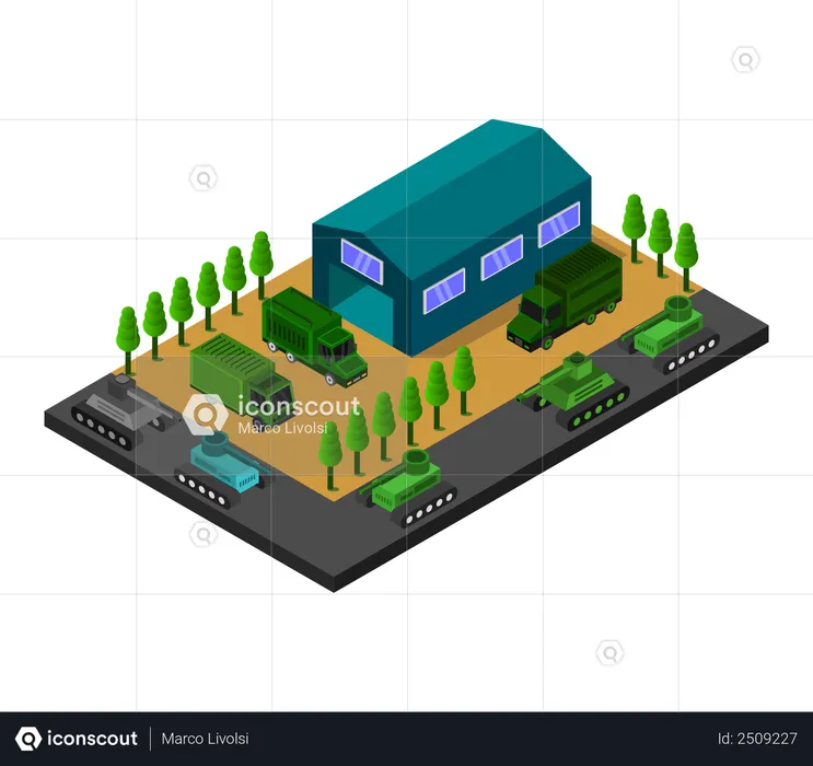 Base militaire  Illustration