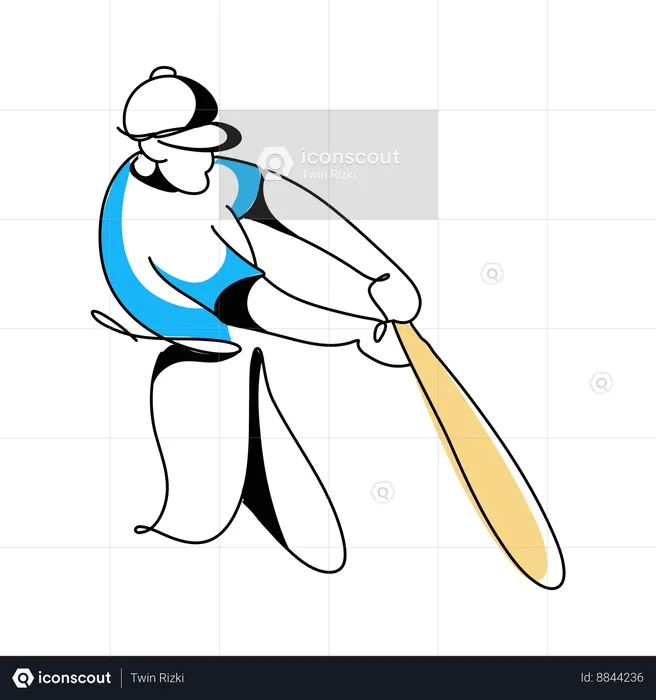 Baseball Champion  Illustration