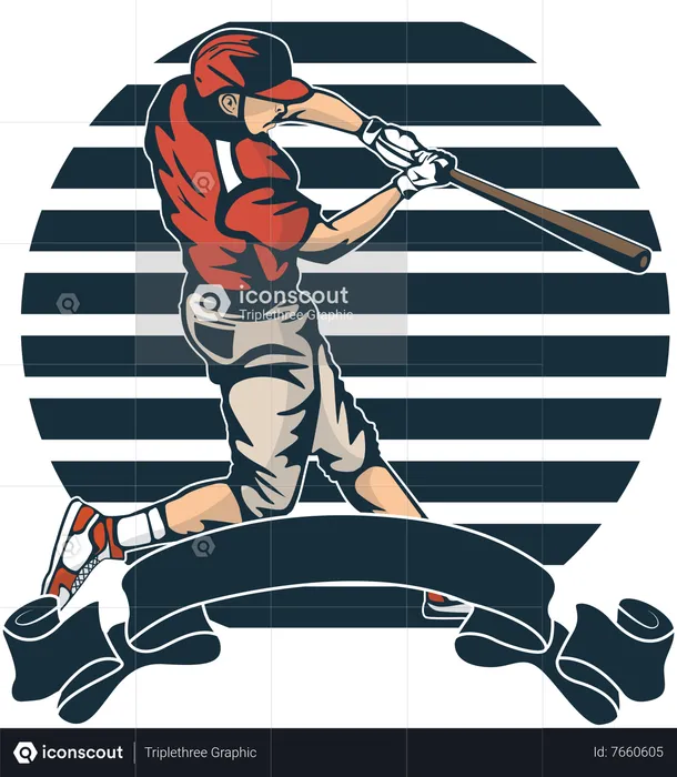 Baseball League  Illustration