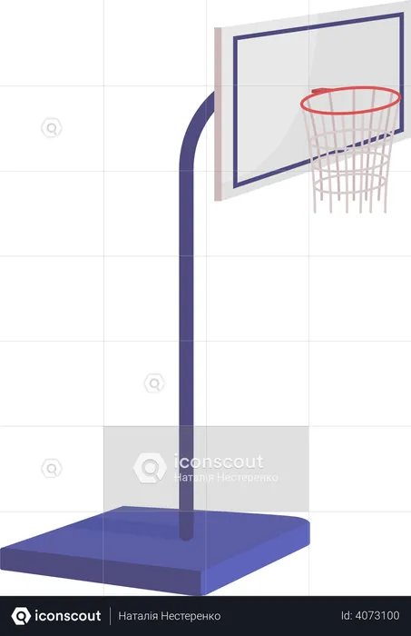 Basketball hoop stand  Illustration