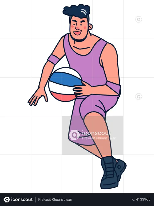 Basketball Player  Illustration