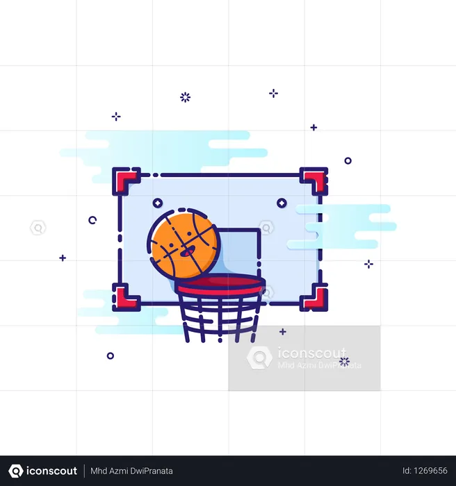 Basketballsport  Illustration