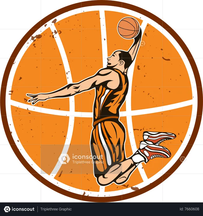 Basketball Sport Legend  Illustration