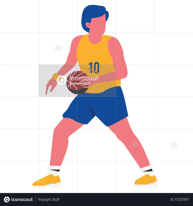 Basketball-Spieler  Illustration