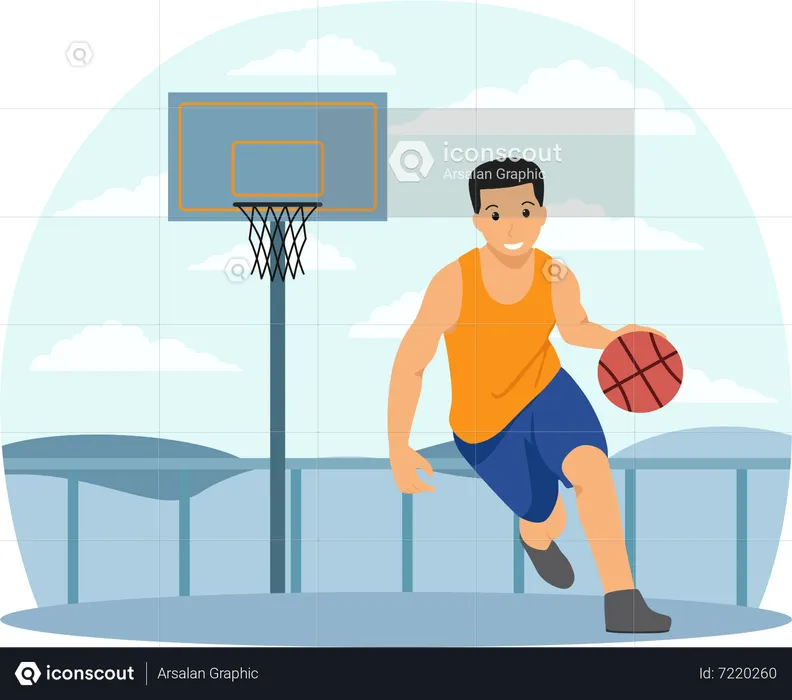 Basketball-Spieler  Illustration