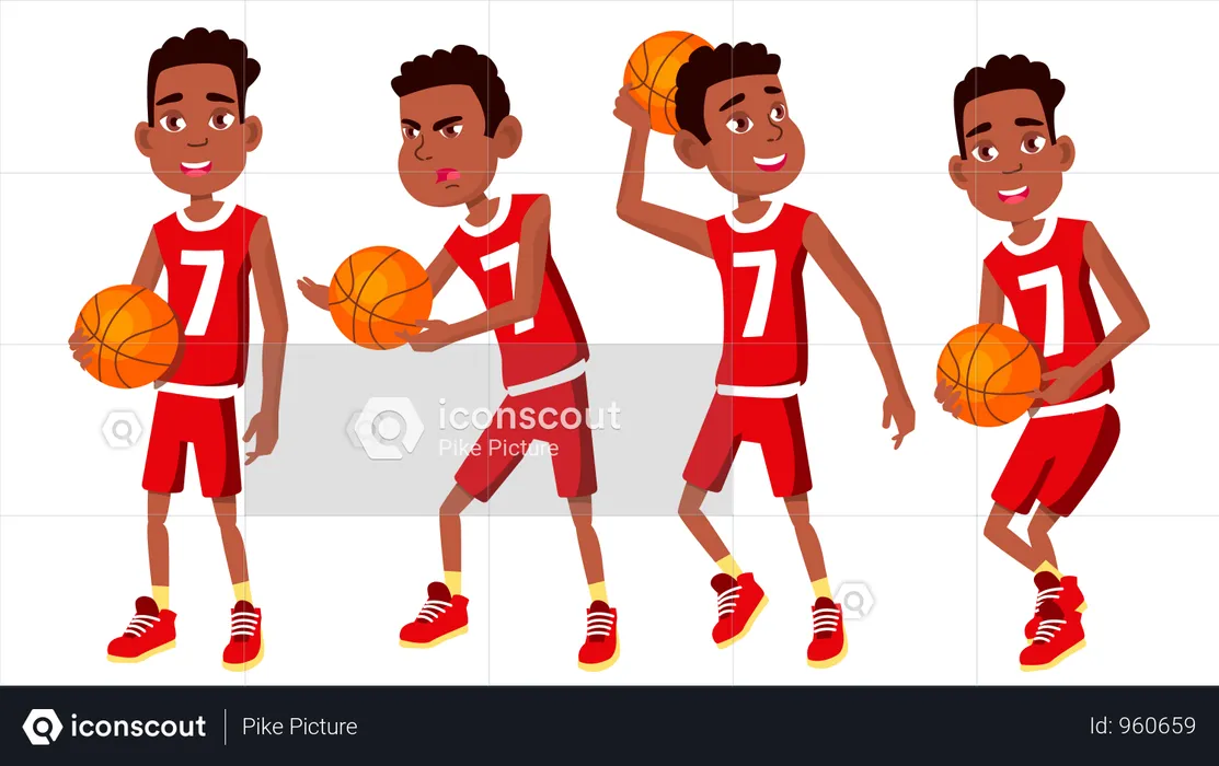 Basketballspieler  Illustration