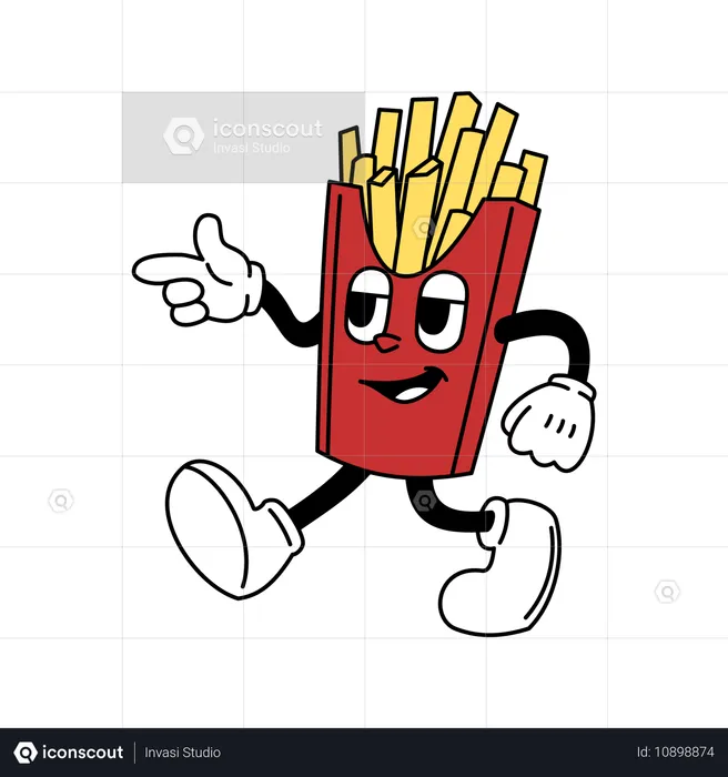 Batatas fritas  Ilustração