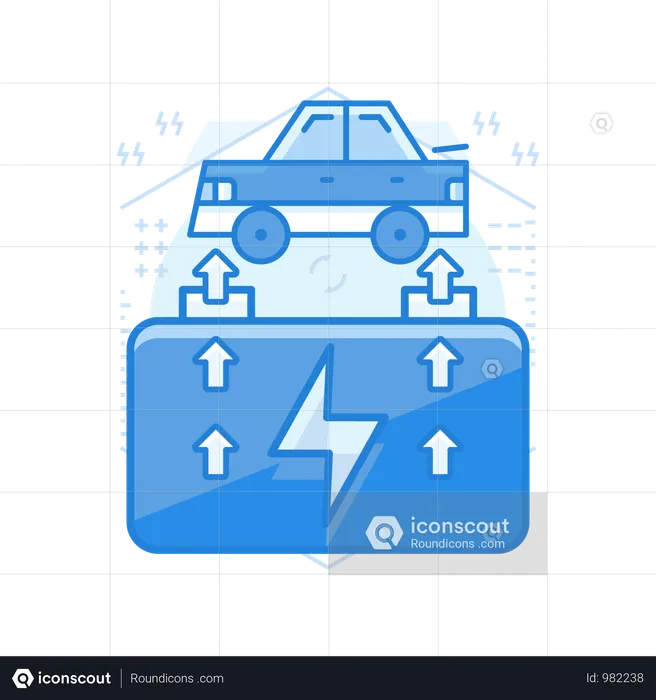 Bateria de carro  Ilustração