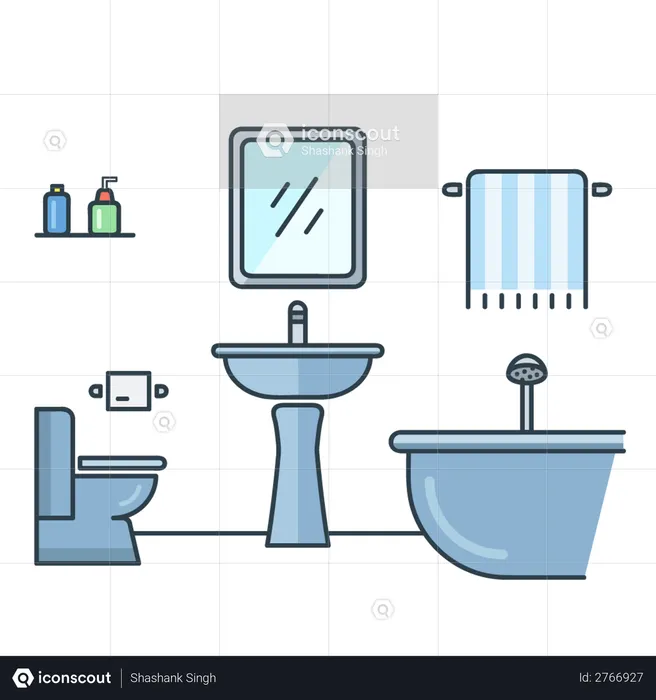 Bathroom  Illustration