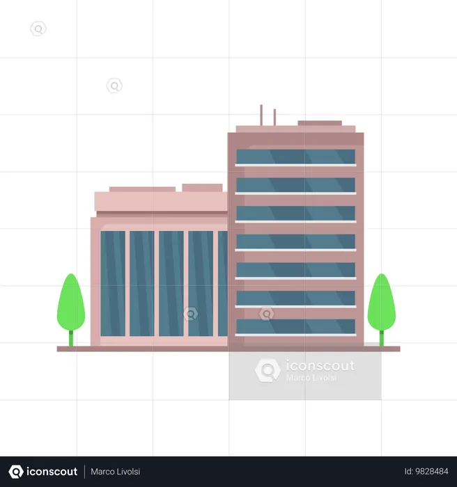 Bâtiment de la banque  Illustration