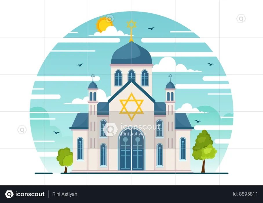 Bâtiment de la synagogue  Illustration