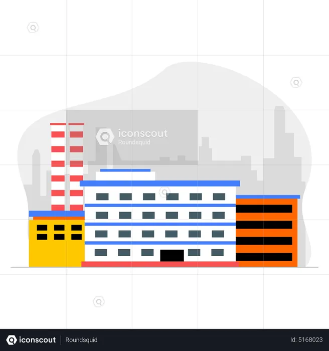 Bâtiment d'usine  Illustration