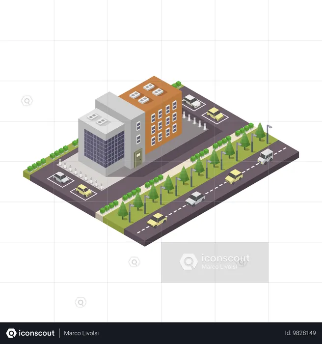 Bâtiment gouvernemental  Illustration