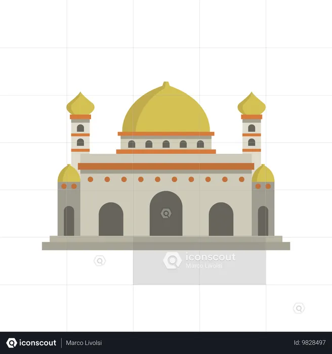 Bâtiment de la mosquée  Illustration