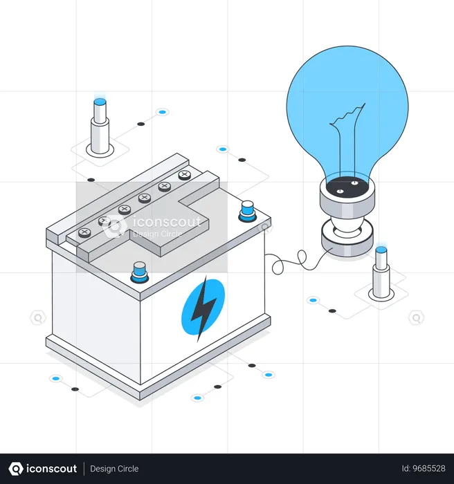 Batterie d'alimentation  Illustration