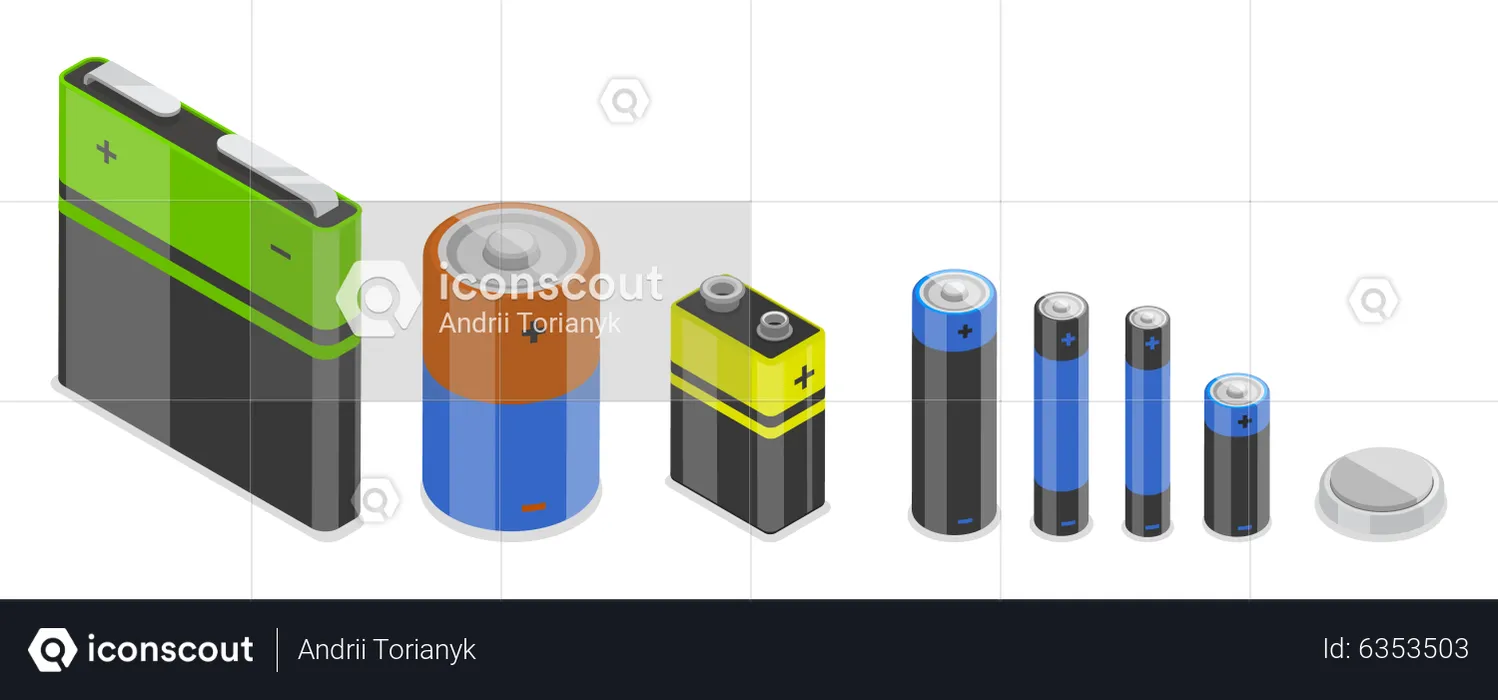 Batteriesatz  Illustration