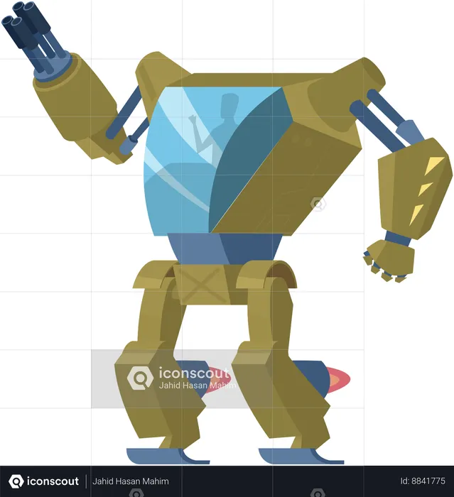 Battle Robot  Illustration