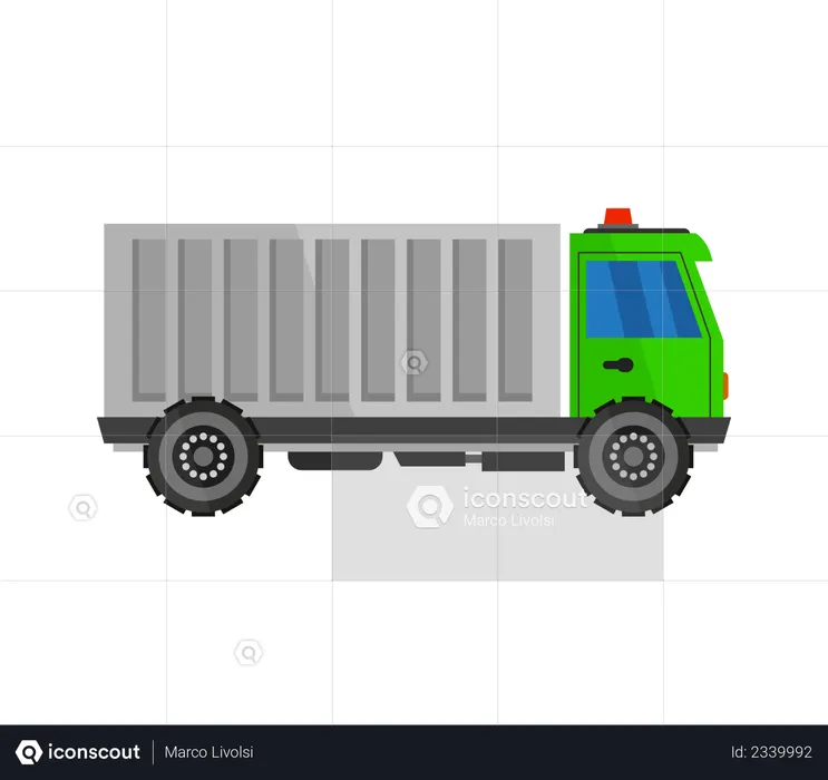 Bau-LKW  Illustration