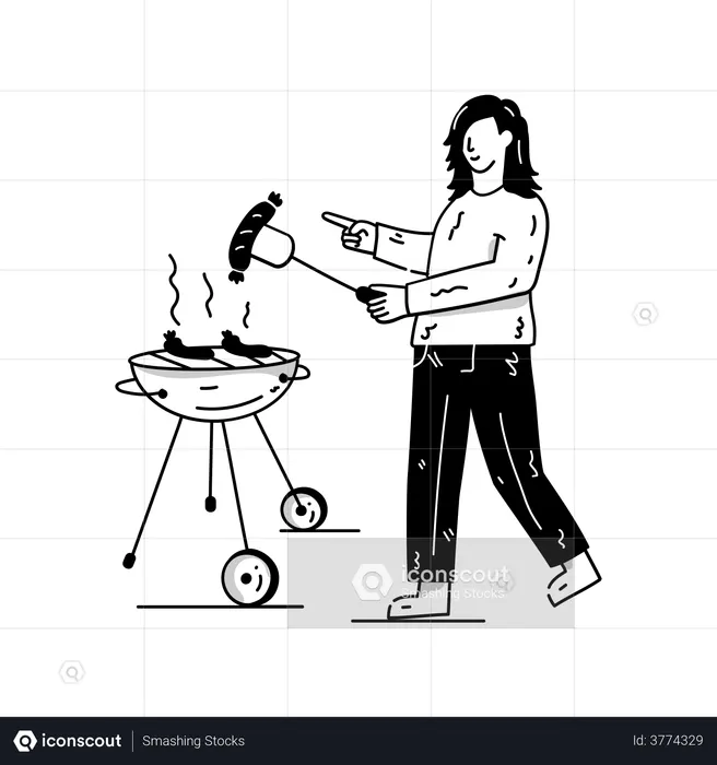 BBQ Grill  Illustration