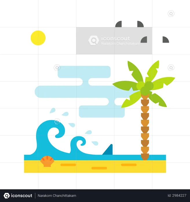 Beach  Illustration