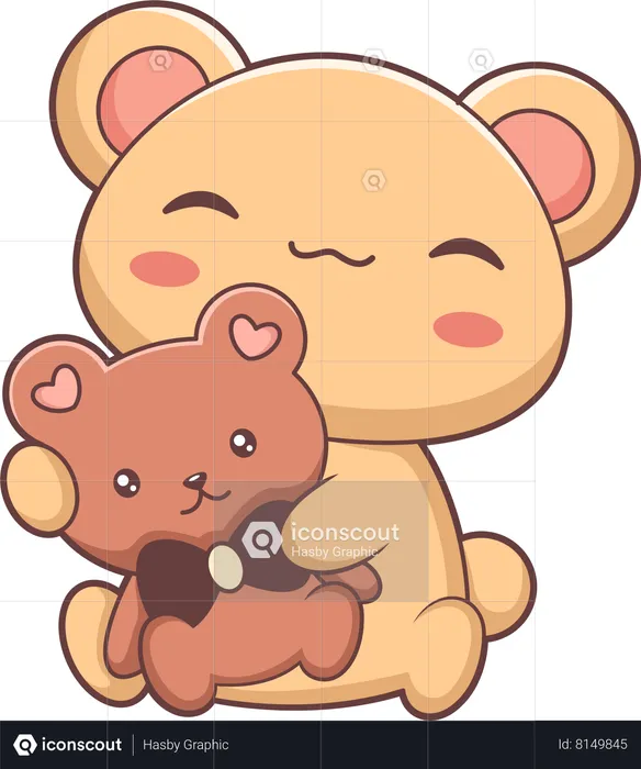 Bear Character  Illustration