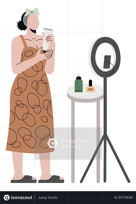 Beauty blogger  Illustration
