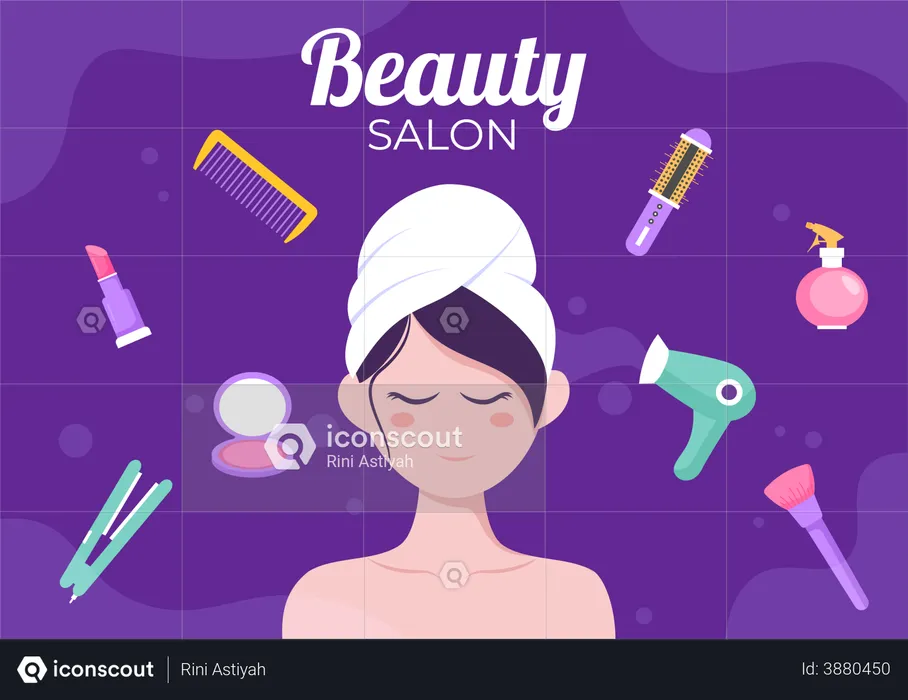Beauty Salon  Illustration