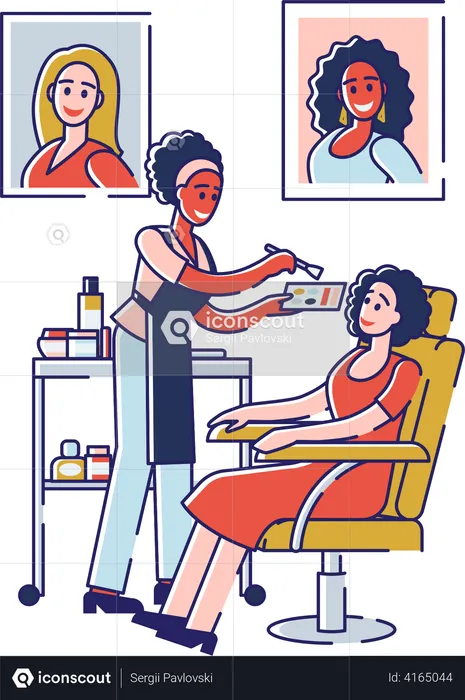 Beauty Salon  Illustration