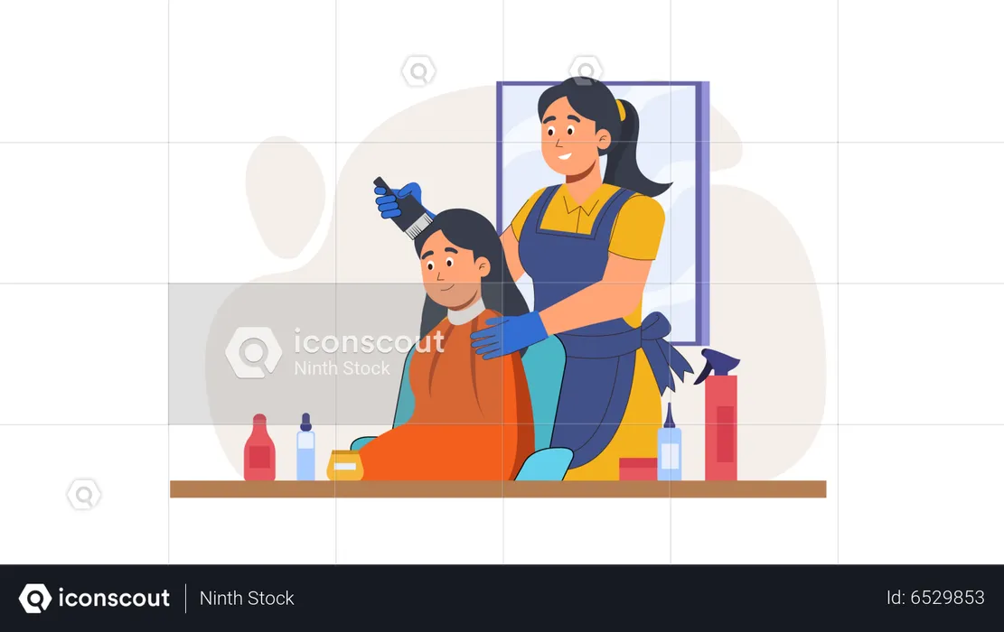 Beauty Salon  Illustration