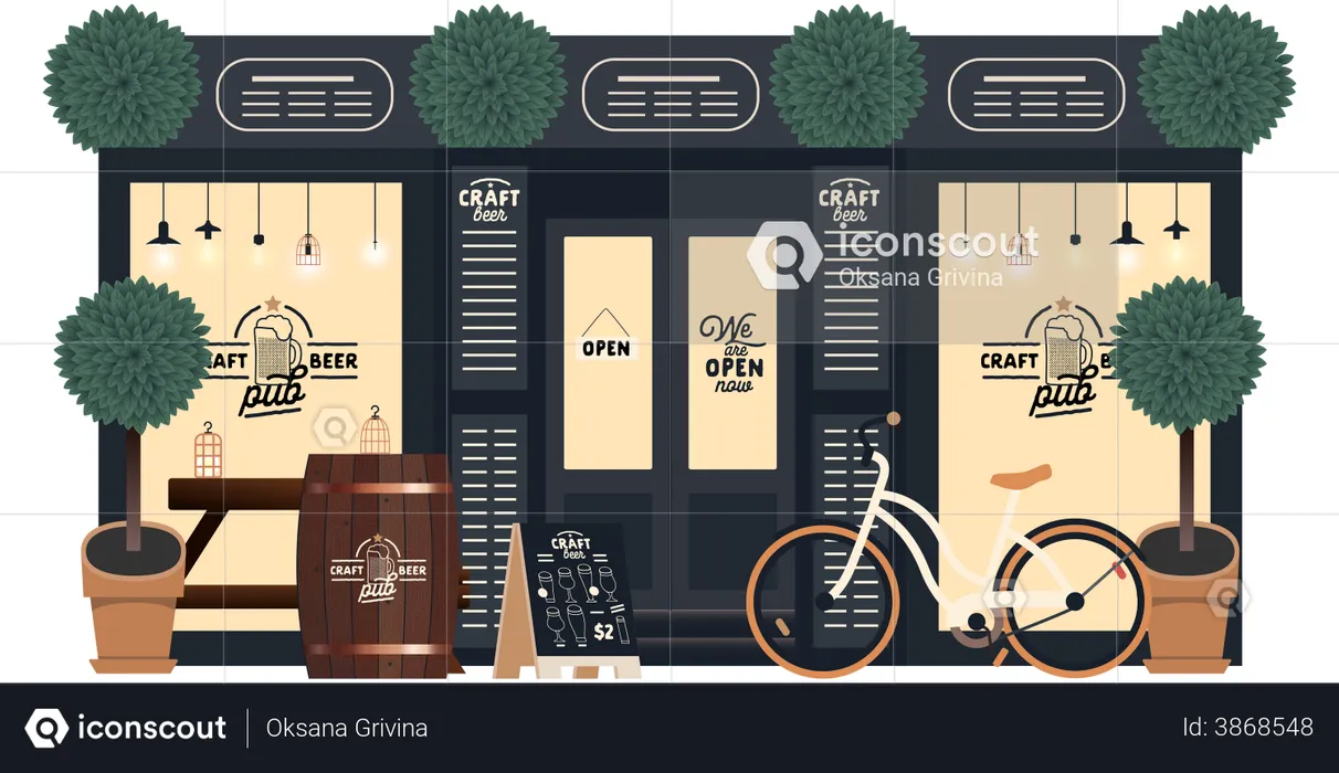 Beer Shop  Illustration