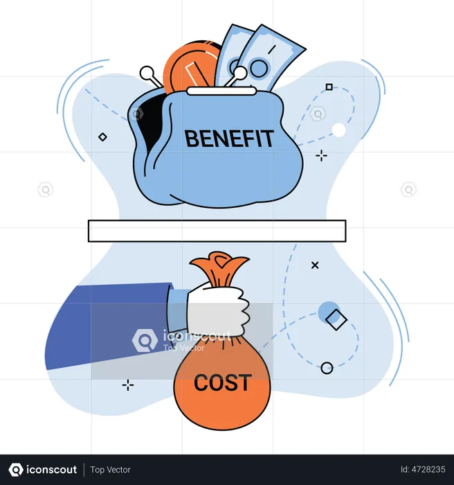 Benefit and cost  Illustration