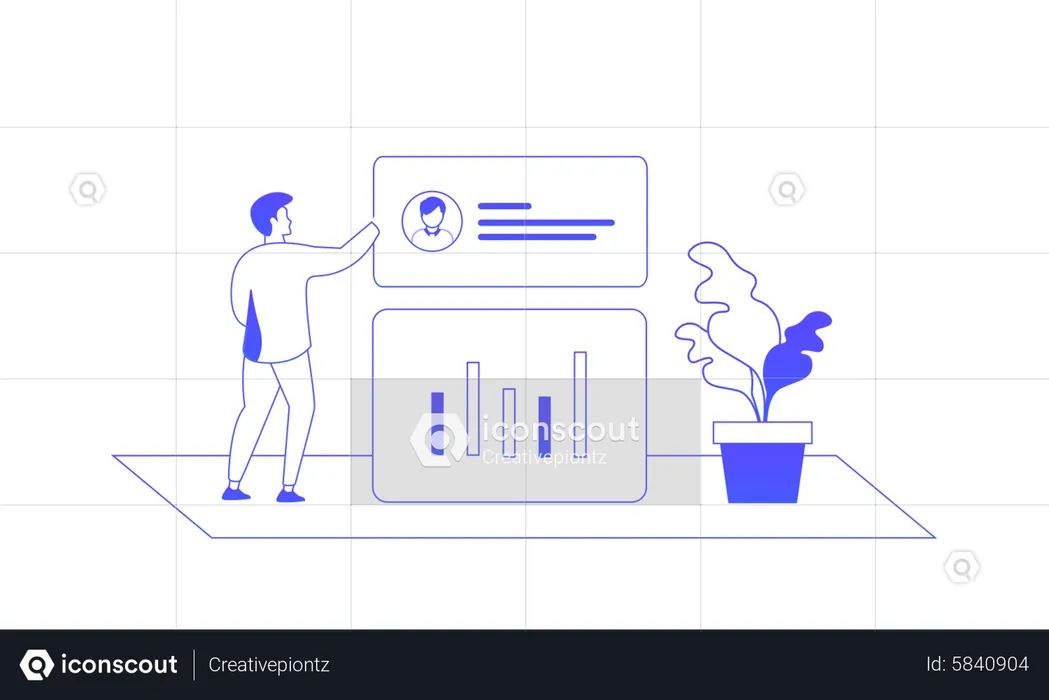 Benutzerdatenanalyse  Illustration